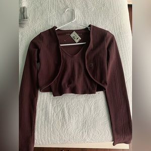 Aeropostale tank top & jacket set